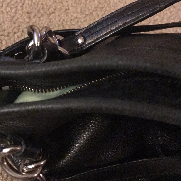 Authentic Coach black pebbled leather purse - Picture 3 of 6